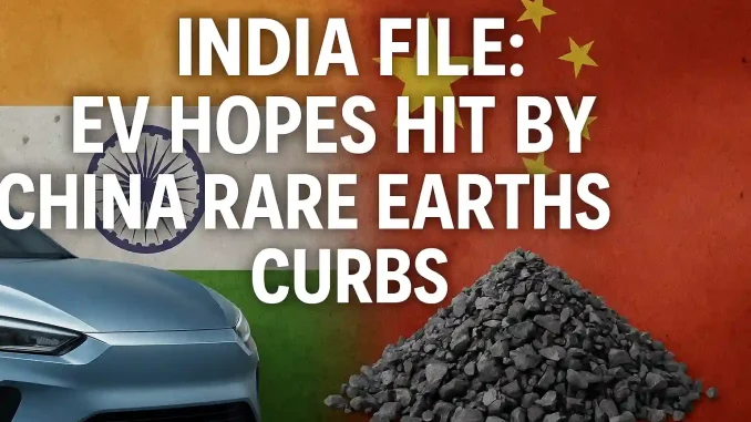 india-file-ev-hopes-hit-by-china-rare-earths-curbs India File: EV hopes hit by China rare earths curbs